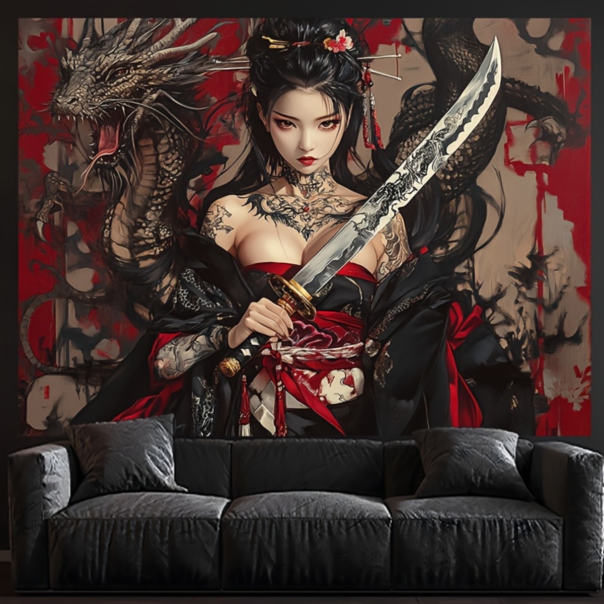 Wall Scroll Tapestry - Tapiz de pared con diseño de