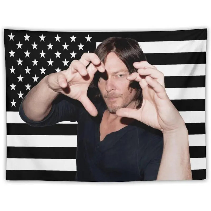 Wall Scroll Tapestry - VIKAMA Daryl Dixon Tapiz con bandera