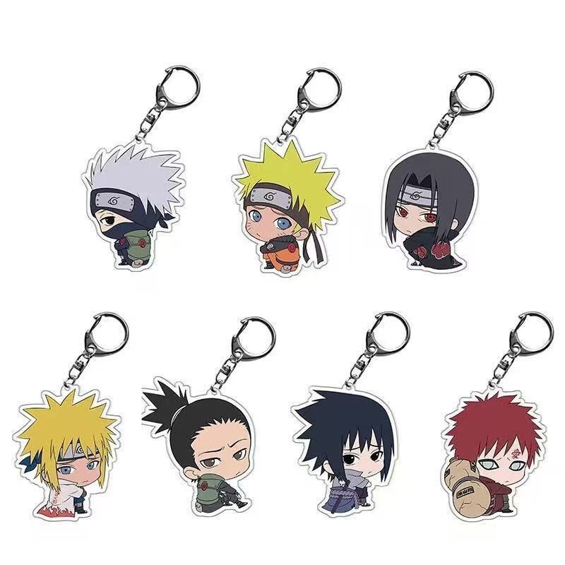 Anime Merchandise Wholesale - Llavero acrílico de Naruto chibi, lindo