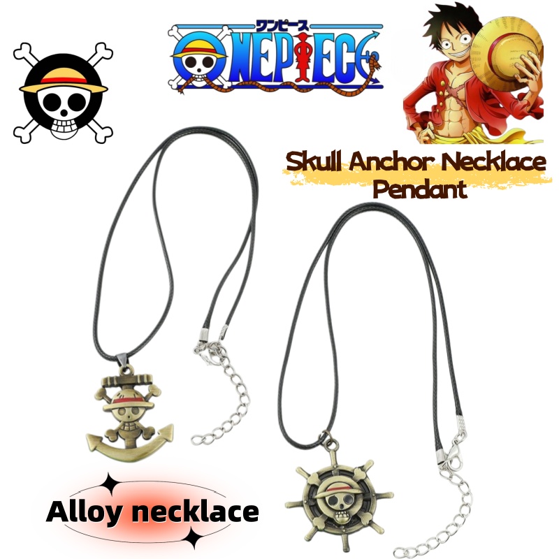 Luffy Anime Merchandise - Collar con colgante de One Piece: