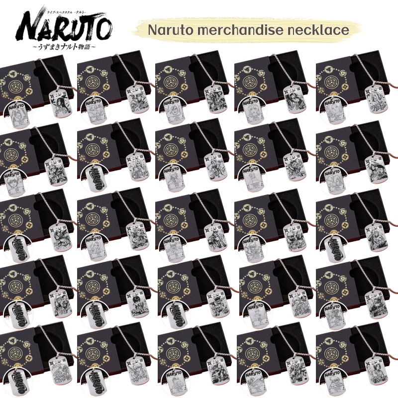 Anime Merchandise Naruto - Collar de Anime Naruto con Colgante