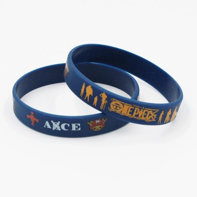Luffy Anime Merchandise - Pulsera de silicona de dibujos animados