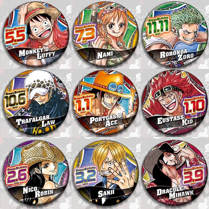 Luffy Anime Merchandise - Juego de insignias de Anime de