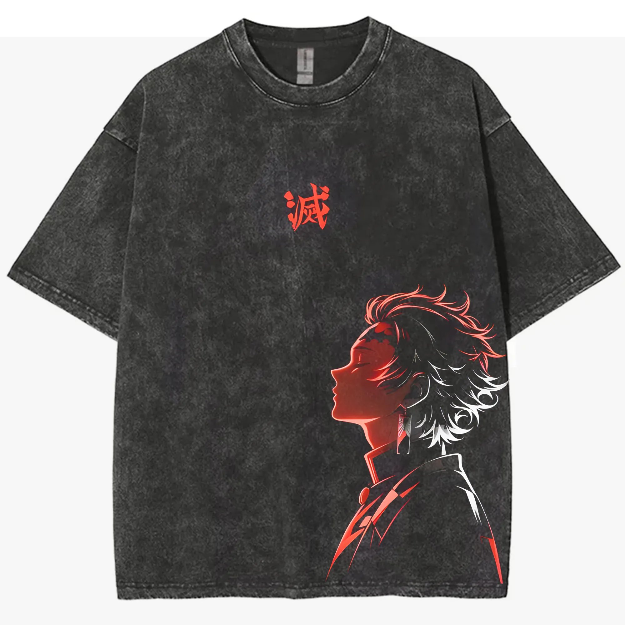 Camiseta con gráfico lavado Vi - Anime Merchandise For Women reseña y precio