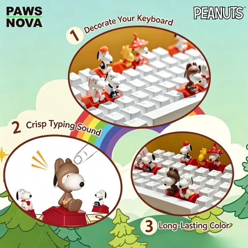 Caja Sorpresa de Teclas Snoopy - Luffy Anime Merchandise reseña y precio